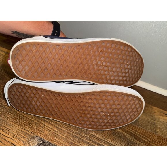 Vans off the Wall 721356 Lace Up Low Top Black & Blue Skate Shoes Size 11 - Picture 11 of 11